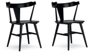 Gretlynn - Dining Room Side Chair (Set of 2) - Black - R&R Furniture Gallery (Fountain Valley, CA)