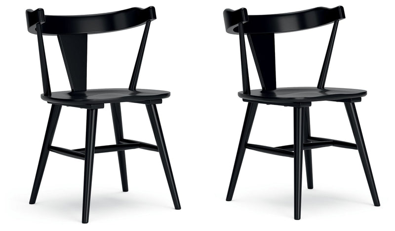 Gretlynn - Dining Room Side Chair (Set of 2) - Black - R&R Furniture Gallery (Fountain Valley, CA)
