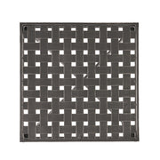 Outdoor Square Side Table With X Shaped Iron Frame - Black - R&R Furniture Gallery (Fountain Valley, CA)