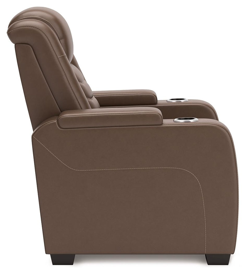 High Impact - Power Recliner / Adj Headrest - Tobacco - R&R Furniture Gallery (Fountain Valley, CA)