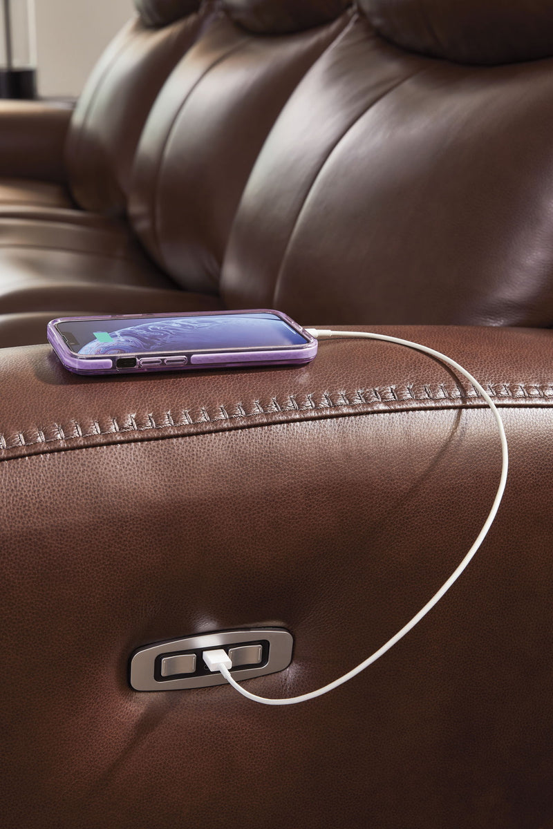 Next Move - Power Reclining Sofa With Adjustable Headrest - R&R Furniture Gallery (Fountain Valley, CA)