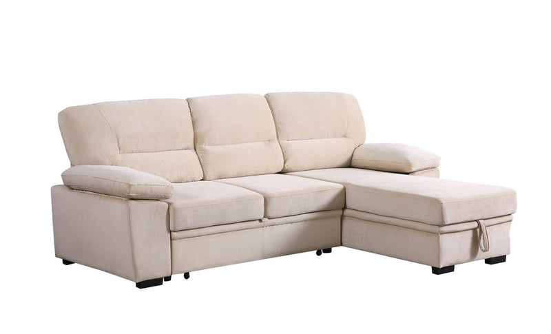 Kipling - Reversible Sleeper Sectional Sofa Chaise - R&R Furniture Gallery (Fountain Valley, CA)