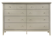 Glory Furniture Hammond elegant casual dresser with multiple drawers, wood finish, ideal for bedroom or living room storage.