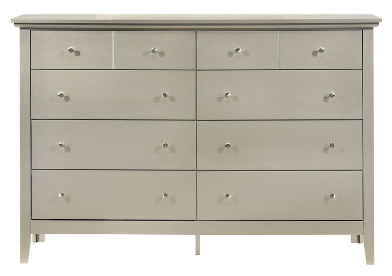 Glory Furniture Hammond elegant casual dresser with multiple drawers, wood finish, ideal for bedroom or living room storage.