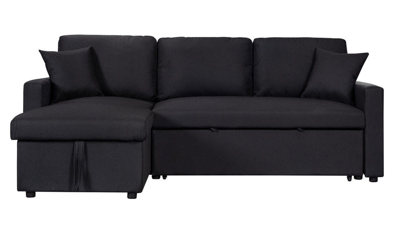 Paisley - Fabric Reversible Sleeper Sectional Sofa With Storage Chaise - R&R Furniture Gallery (Fountain Valley, CA)
