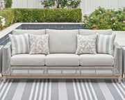 Seton Creek - Sofa With Cushion - Gray - R&R Furniture Gallery (Fountain Valley, CA)