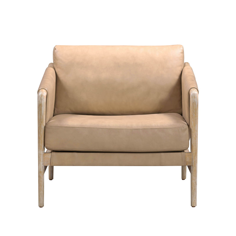 Chakka - Genuine Leather Accent Chair - R&R Furniture Gallery (Fountain Valley, CA)