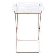Cercie - Tray Table - Clear Acrylic & Copper - R&R Furniture Gallery (Fountain Valley, CA)