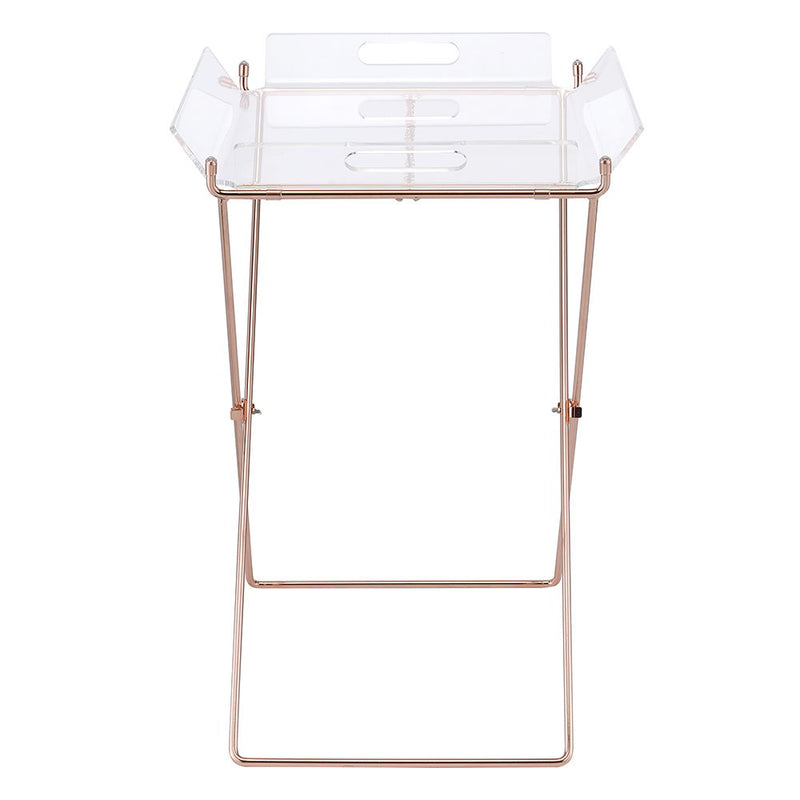 Cercie - Tray Table - Clear Acrylic & Copper - R&R Furniture Gallery (Fountain Valley, CA)