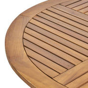 Hermosa - Outdoor Acacia Wood Table Circular Design - R&R Furniture Gallery (Fountain Valley, CA)