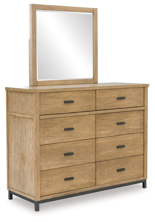 Tomtyn - Dresser And Mirror - Light Brown - R&R Furniture Gallery (Fountain Valley, CA)
