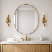 Reverie - Double Lights Bathroom Wall Sconce Over Mirror - Clear / Gold - R&R Furniture Gallery (Fountain Valley, CA)