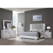Moon - Dresser With LED Lighting - Marble - R&R Furniture Gallery (Fountain Valley, CA)