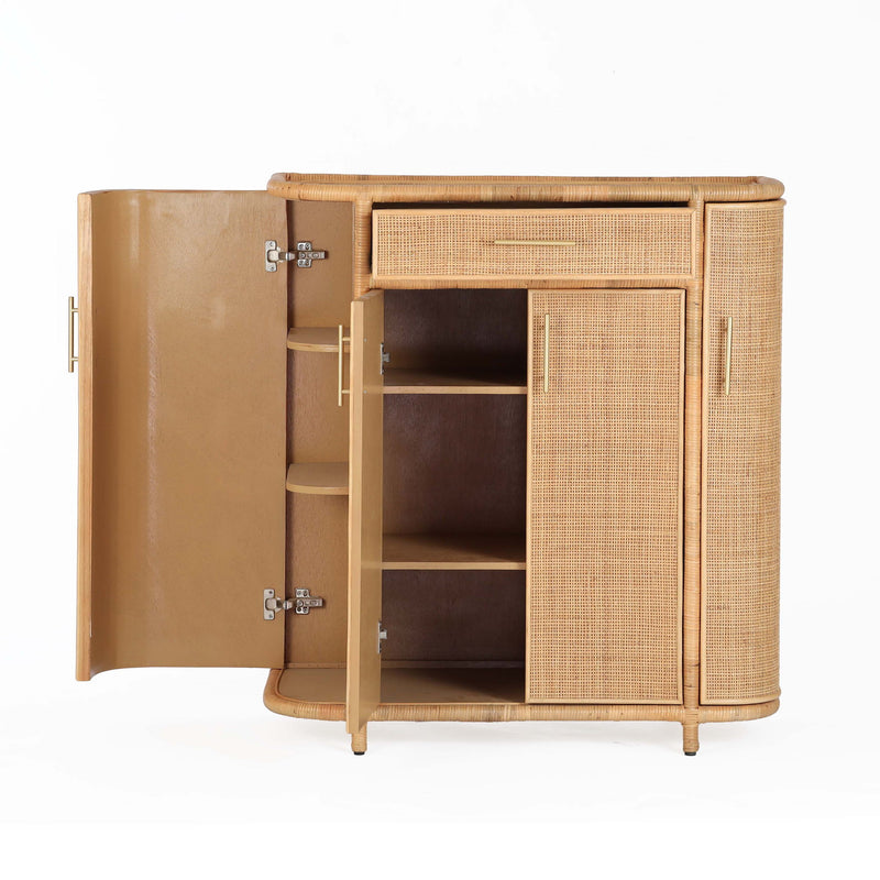Tarot - Rattan Bar Cabinet - Natural - R&R Furniture Gallery (Fountain Valley, CA)