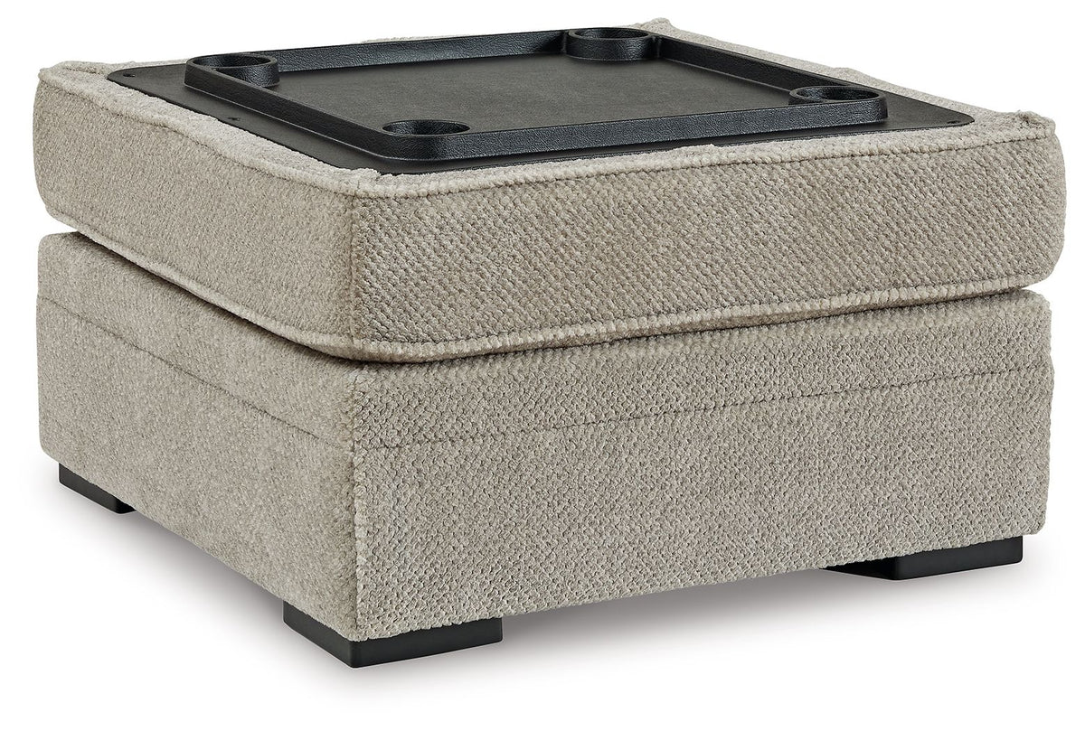 Calnita - Ottoman With Storage - Sisal - R&R Furniture Gallery (Fountain Valley, CA)