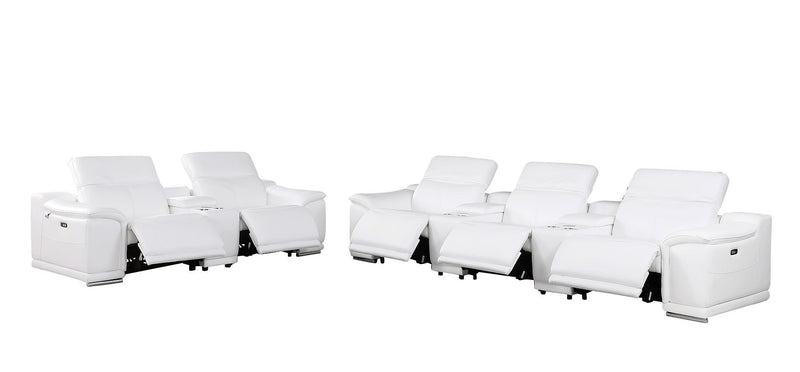 9762 - 8-Piece Modular Power Reclining Sofa And Console Loveseat Set With