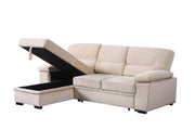 Kipling - Reversible Sleeper Sectional Sofa Chaise - R&R Furniture Gallery (Fountain Valley, CA)