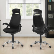Office Chair, Adjustable Height, Swivel, Ergonomic, Armrests, Contemporary & Modern - R&R Furniture Gallery (Fountain Valley, CA)