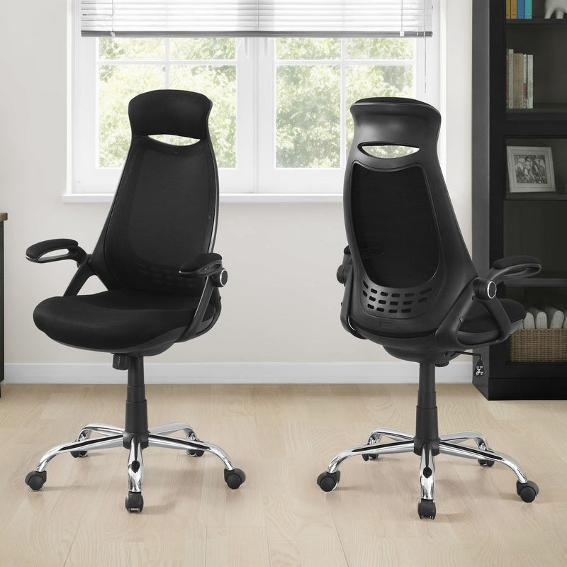Office Chair, Adjustable Height, Swivel, Ergonomic, Armrests, Contemporary & Modern - R&R Furniture Gallery (Fountain Valley, CA)
