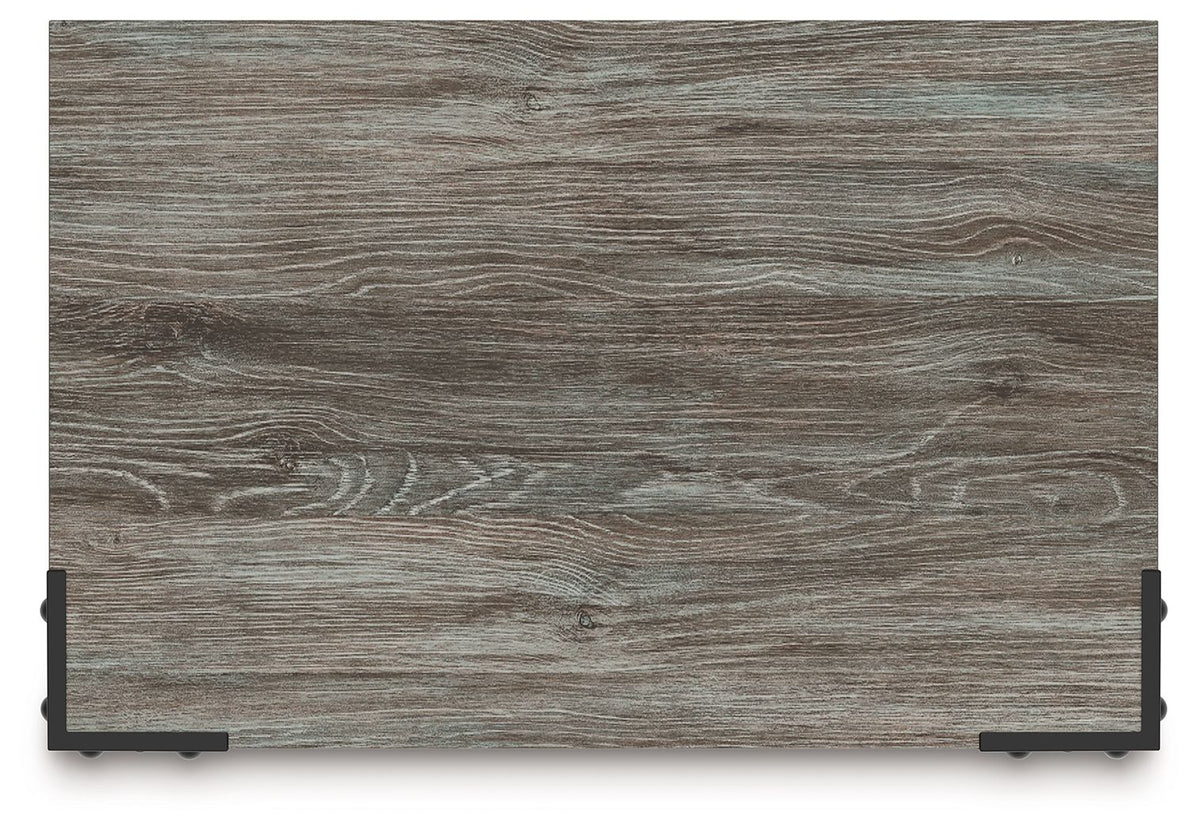 Frandern - Two Drawer Night Stand - Gray - R&R Furniture Gallery (Fountain Valley, CA)