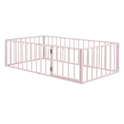 Metal Floor Bed Frame With Fence And Door - R&R Furniture Gallery (Fountain Valley, CA)