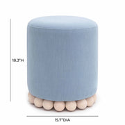 Dex - Upcycled Fabric Ottoman - R&R Furniture Gallery (Fountain Valley, CA)
