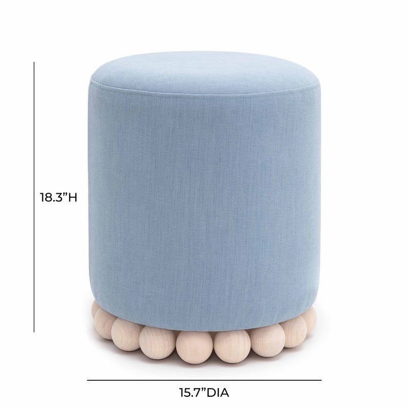 Dex - Upcycled Fabric Ottoman - R&R Furniture Gallery (Fountain Valley, CA)
