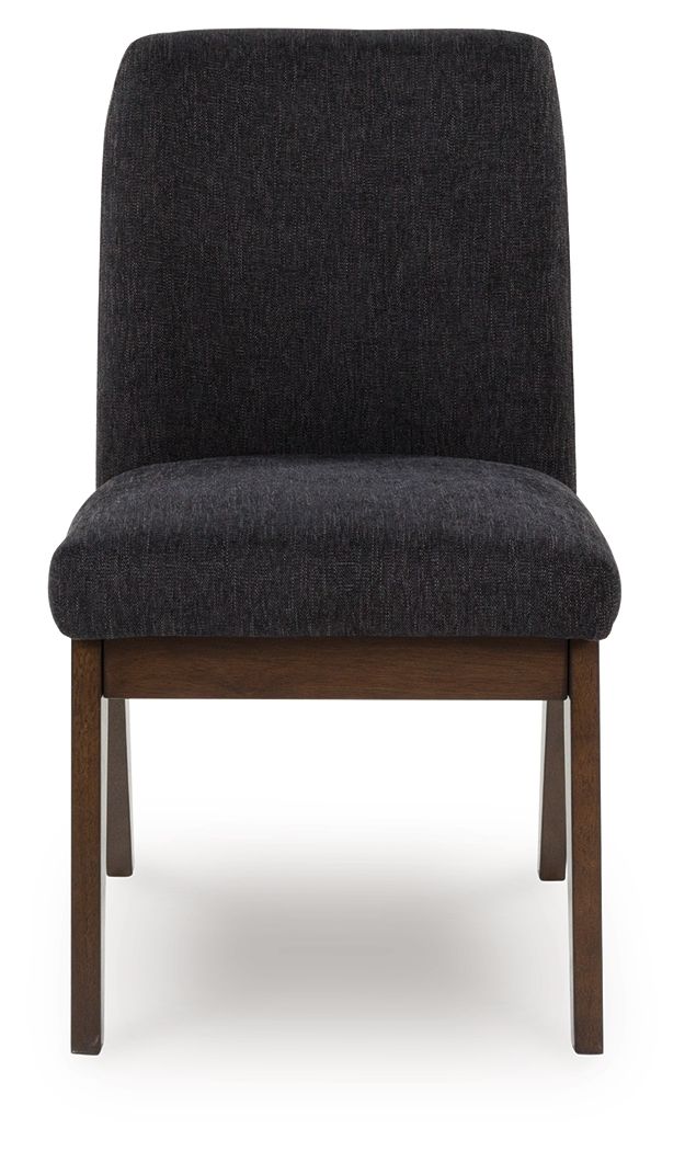 Dilenno - Dining Upholstered Side Chair (Set of 2) - Dark Brown - R&R Furniture Gallery (Fountain Valley, CA)