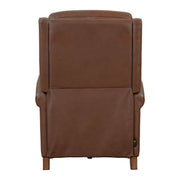 Parker Living Northfield Power Cordless High Leg Recliner in neutral fabric with plush cushioning and wooden legs.