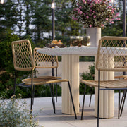Parcino - Concrete Indoor / Outdoor Dining Table - Terrazzo - R&R Furniture Gallery (Fountain Valley, CA)