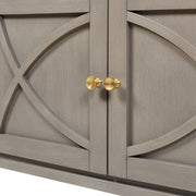 Dauphin - TV Stand Storage Display Console Table - Gray Cashmere - R&R Furniture Gallery (Fountain Valley, CA)
