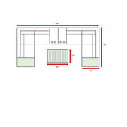 Wicker Sectional Seating Group With Cushions - R&R Furniture Gallery (Fountain Valley, CA)