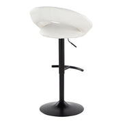 Lumi Source Posh contemporary adjustable barstools set with swivel, rounded T footrest, featuring sleek modern design and wooden finish