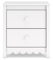 Hallityn - Two Drawer Night Stand - White - R&R Furniture Gallery (Fountain Valley, CA)