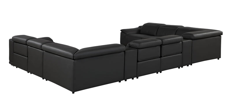 9762 - 10-Piece U Shaped Sectional Sofa With 4 Power Recliners