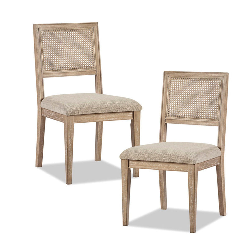 Modern Armless Dining Chair With Cane Back (Set of 2) - R&R Furniture Gallery (Fountain Valley, CA)