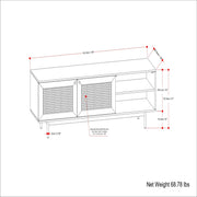 Reeves - TV Media Stand - Natural - R&R Furniture Gallery (Fountain Valley, CA)