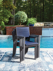 Rocky Creek - Sling Arm Chair (Set of 4) - Blue / Gray - R&R Furniture Gallery (Fountain Valley, CA)