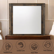 Elettra - Mirror - Rustic Walnut - R&R Furniture Gallery (Fountain Valley, CA)
