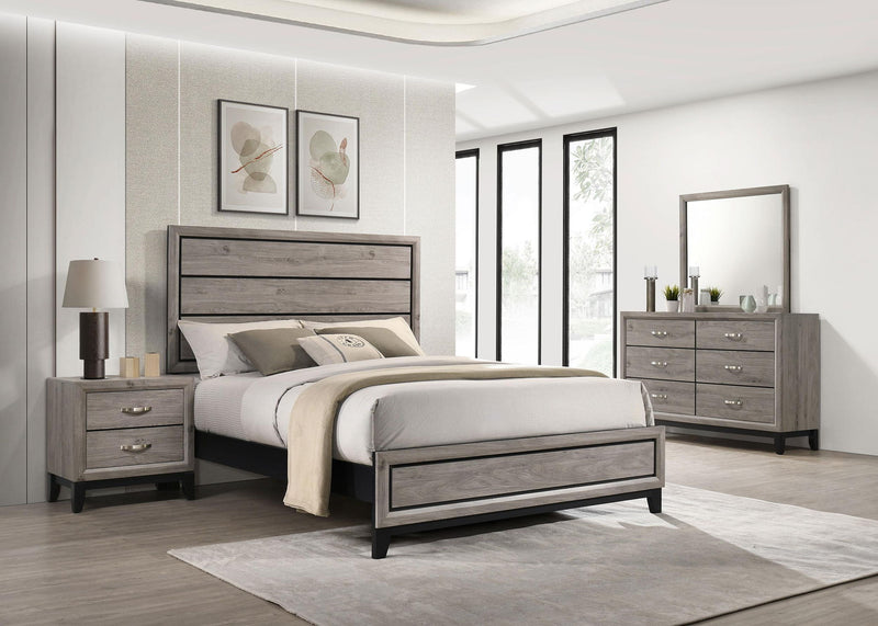 Watson 4-piece Wood Full Bedroom Set Light Taupe