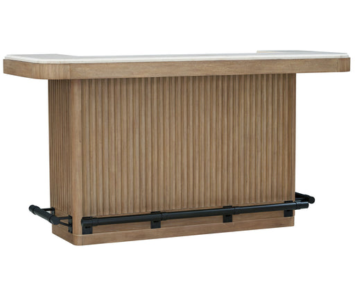 Escape - Dining Bar With Stone Top - Glazed Natural Oak / Vanilla Bean - R&R Furniture Gallery (Fountain Valley, CA)