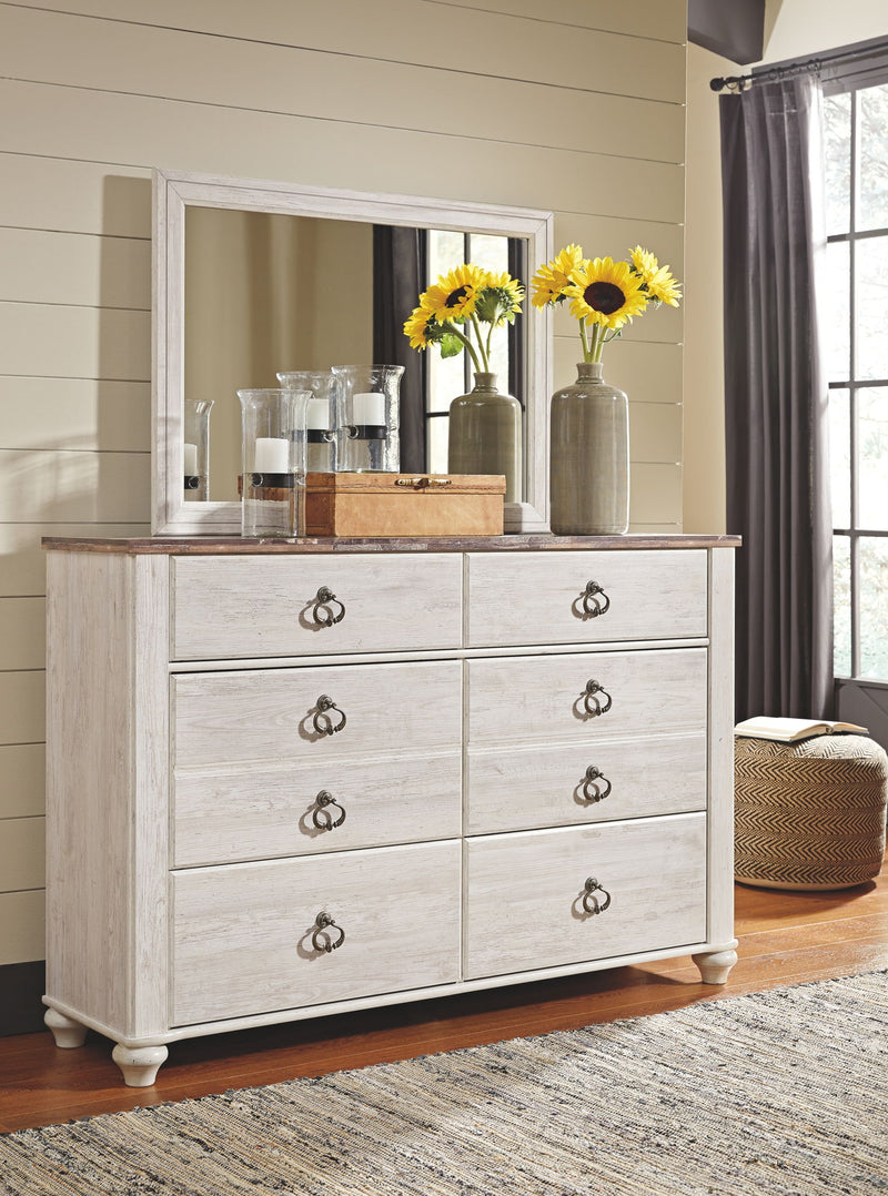 Willowton - Sleigh Bedroom Set - R&R Furniture Gallery (Fountain Valley, CA)