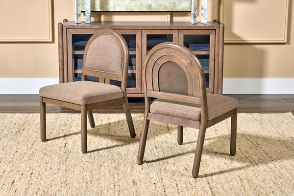 Astor Arc Bk Chair - Wt Bd/Clt