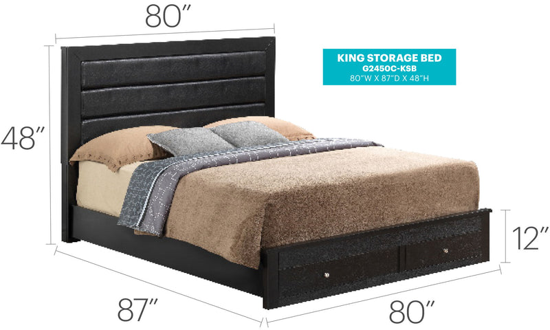 Elegant Storage Bed For Cozy Spaces - R&R Furniture Gallery (Fountain Valley, CA)
