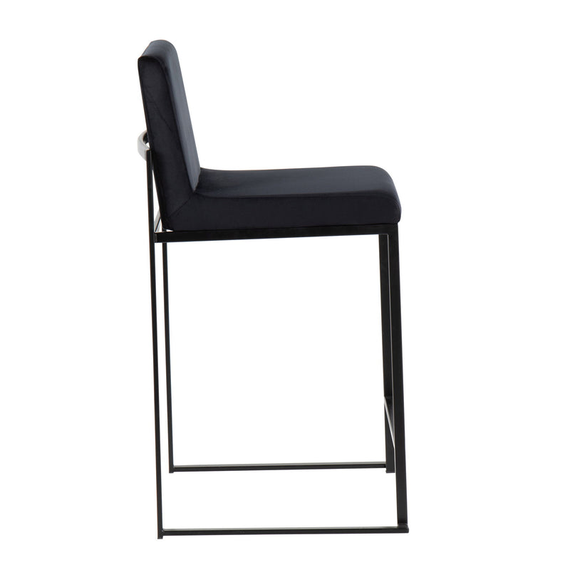 Lumi Source Fuji modern high back counter stool in sleek design, featuring a contemporary style with a sturdy build and comfortable seating.