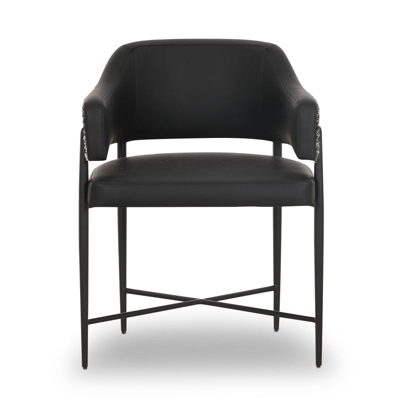 Sezanne - Vegan Leather 2-Tone Dining Chair - R&R Furniture Gallery (Fountain Valley, CA)