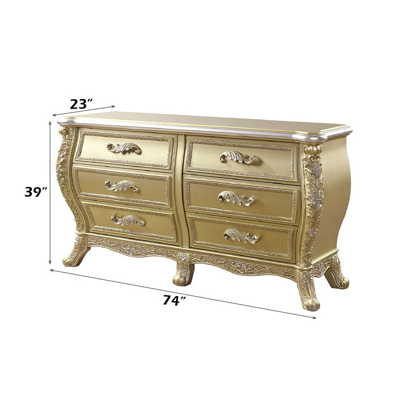 Cabriole - Server - Gold - R&R Furniture Gallery (Fountain Valley, CA)