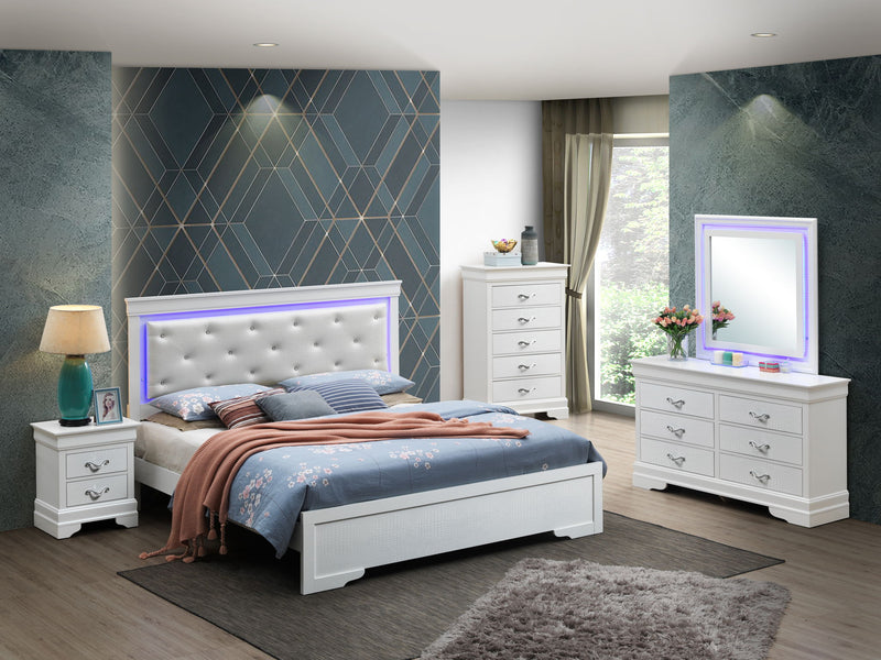 LED Elegant Bed - R&R Furniture Gallery (Fountain Valley, CA)