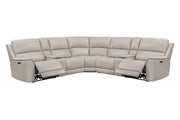 Parker Living Easton power reclining sectional with adjustable headrests, featuring plush cushions and modern design.