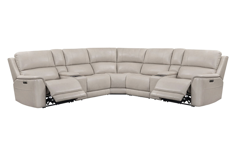 Parker Living Easton power reclining sectional with adjustable headrests, featuring plush cushions and modern design.